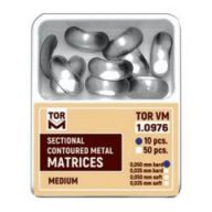   TOR szekcionált fém matrica, közepes 50mic. kemény 1.0976 50db
